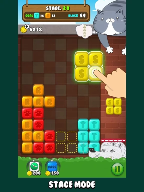 Изображение игры: Catris: block puzzle
