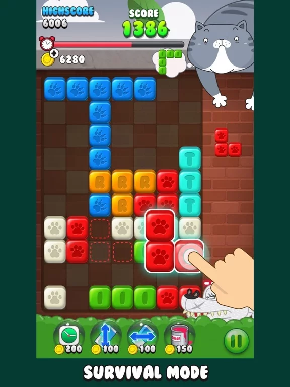 Изображение игры: Catris: block puzzle