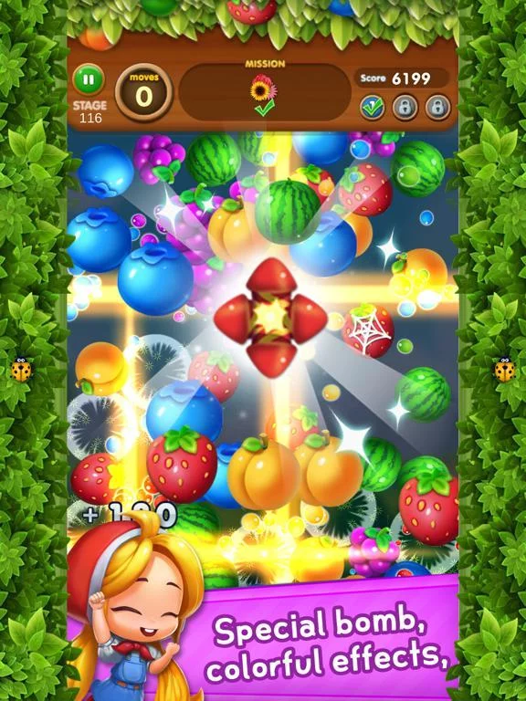 Изображение игры: Fruits Crush: Mach3 Puzzle