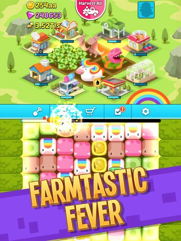 Изображение игры: Pocket Farmery: Idle Pop Farm