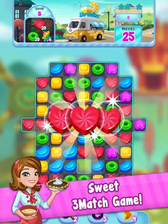 Изображение игры: Food Crush:sweet puzzle