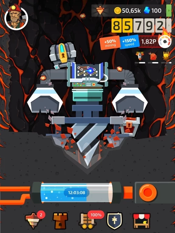 Изображение игры: Drilla: Idle Gold Miner Game