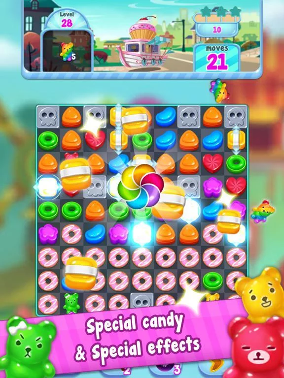 Изображение игры: Food Crush:sweet puzzle