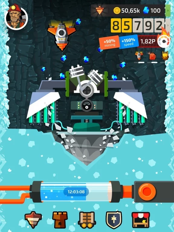 Изображение игры: Drilla: Idle Gold Miner Game