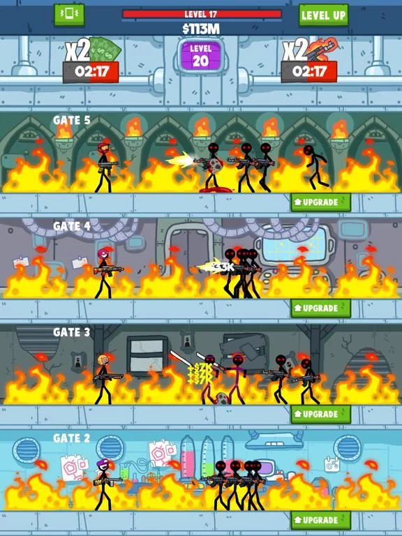 Изображение игры: Idle Stickman