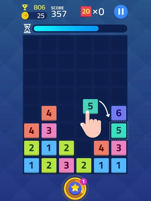 Изображение игры: Merge Block: Star Finders