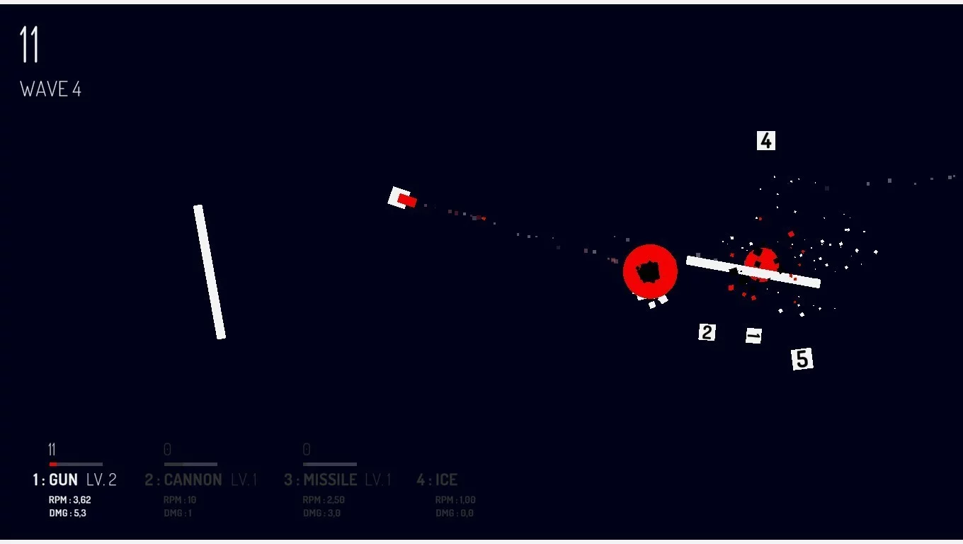Изображение игры: 2D Numbers Shooter