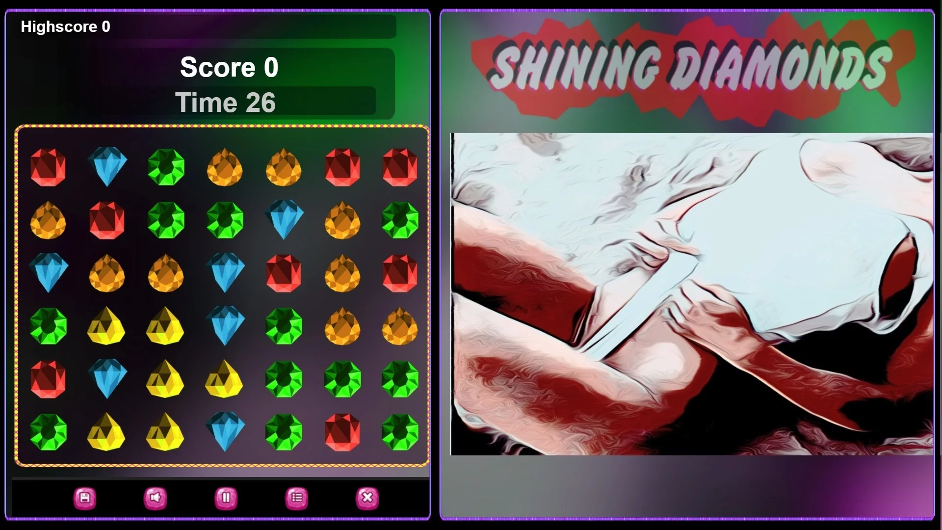 Изображение игры: Shining Diamonds