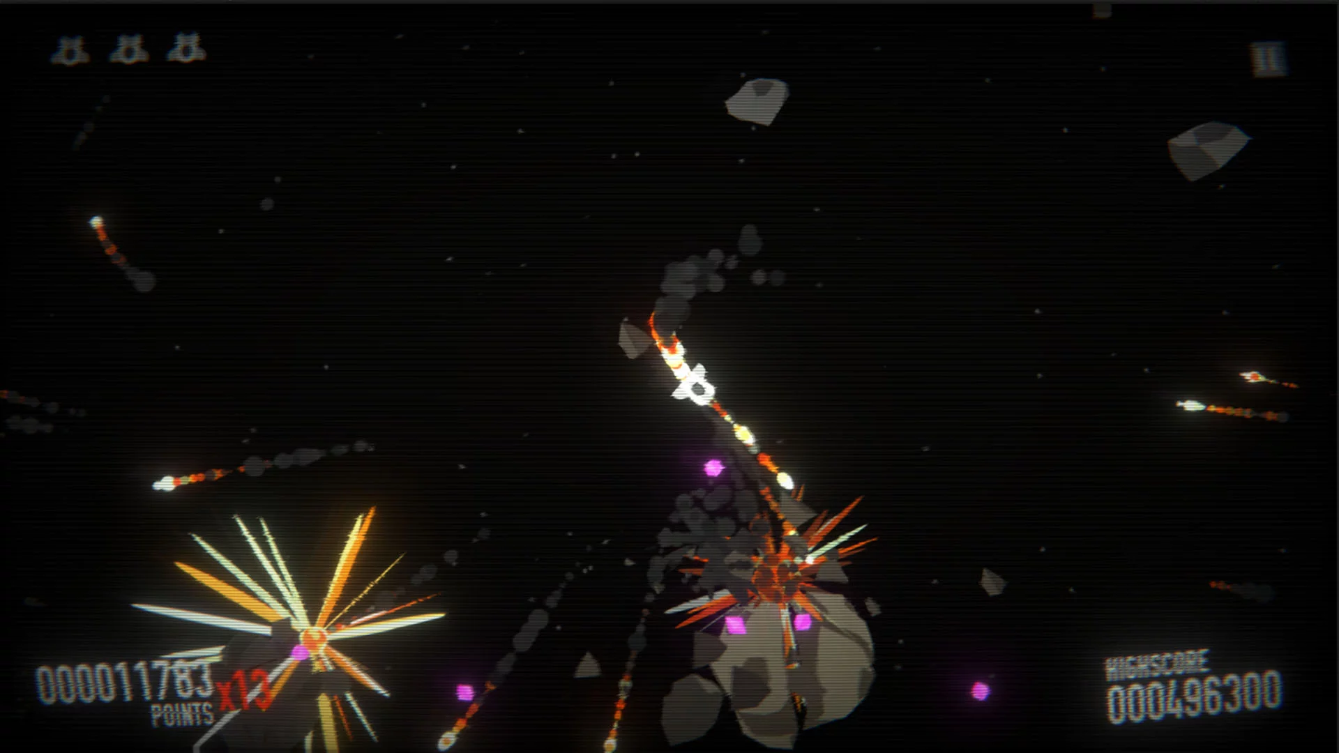 Изображение игры: SPACE ASTEROID SHOOTER: RETRO ACHIEVEMENT HUNTER