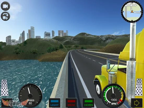 Изображение игры: Truck Simulator 2016 Free - North America Cargo Routes