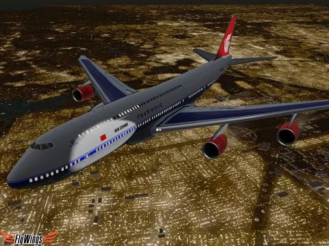 Изображение игры: Flight Simuator New York FlyWings Night Fly 2015 Free