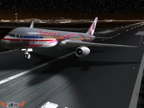 Изображение игры: Flight Simuator New York FlyWings Night Fly 2015 Free