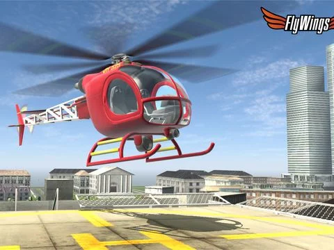 Изображение игры: Helicopter Flight Simulator Online 2015 Free - Flying in New York City - Fly Wings