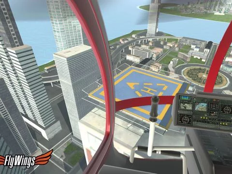 Изображение игры: Helicopter Flight Simulator Online 2015 Free - Flying in New York City - Fly Wings