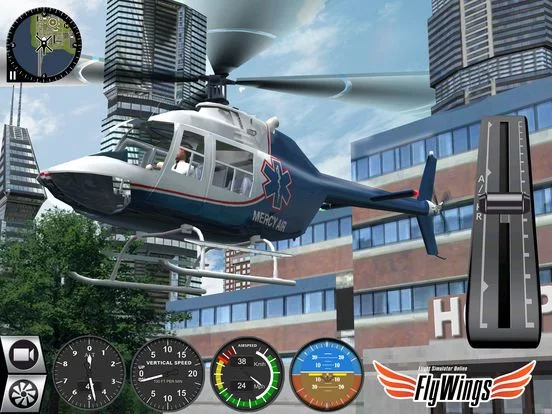 Изображение игры: Helicopter Simulator Game Free 2016 - Pilot Career Missions