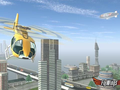 Изображение игры: Helicopter Flight Simulator Online 2015 - Flying in New York City HD - Fly Wings