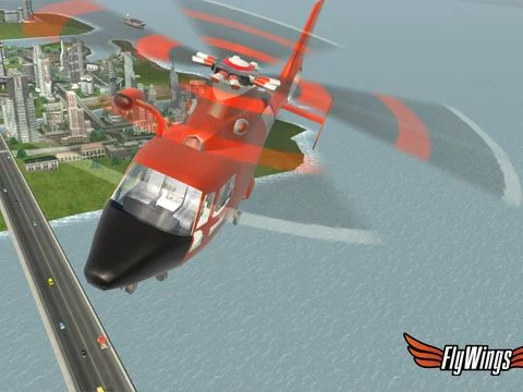 Изображение игры: Helicopter Flight Simulator Online 2015 - Flying in New York City HD - Fly Wings