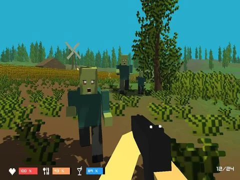 Изображение игры: Pixel Zombie Hunt: Survivor Mode