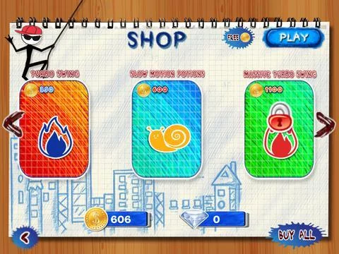 Изображение игры: Stick-man Swing Adventure: Tight Rope And Fly