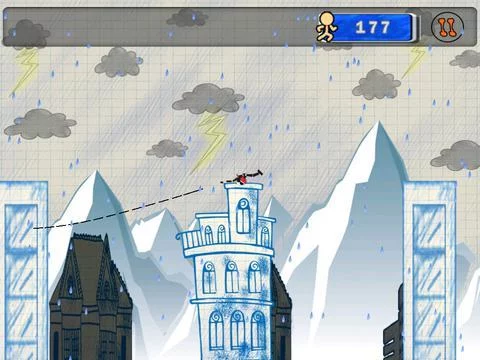 Изображение игры: Stick-man Swing Adventure: Tight Rope And Fly