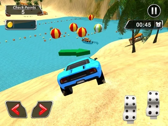 Изображение игры: Floating Aqua Car Stunt