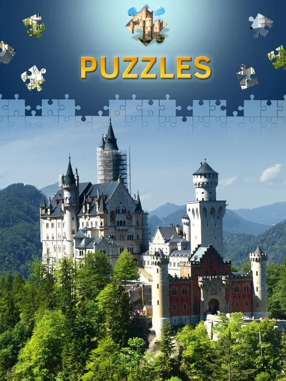 Изображение игры: Castles Jigsaw Puzzles. Premium