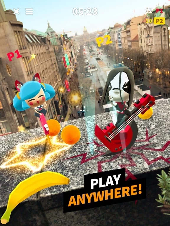 Изображение игры: Flippy Friends Fruit Crush AR