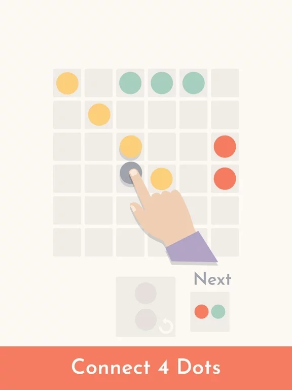Изображение игры: Connect 4 Dots Puzzle Game