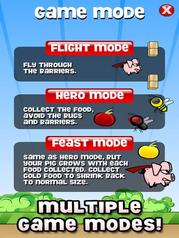 Изображение игры: Pigs Fly HD