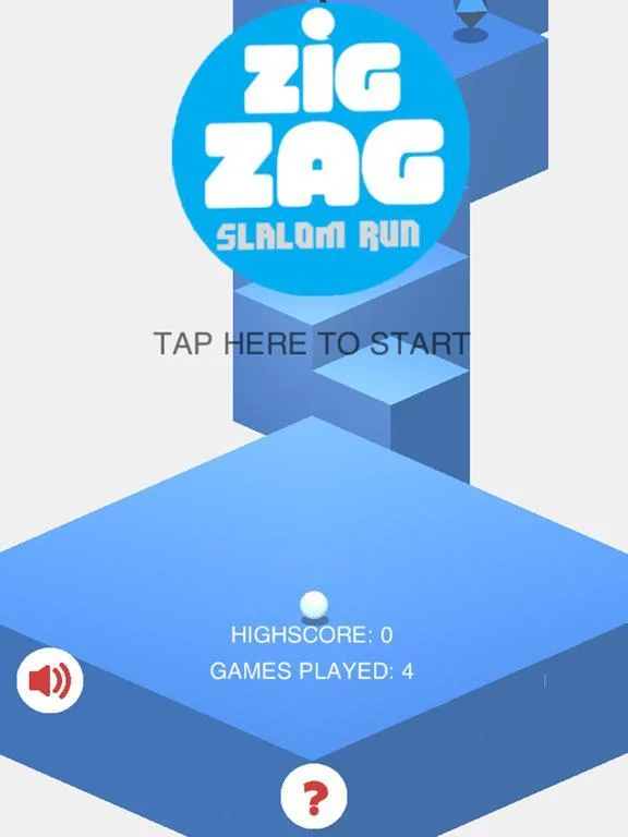 Изображение игры: Zig Zag Slalom Run