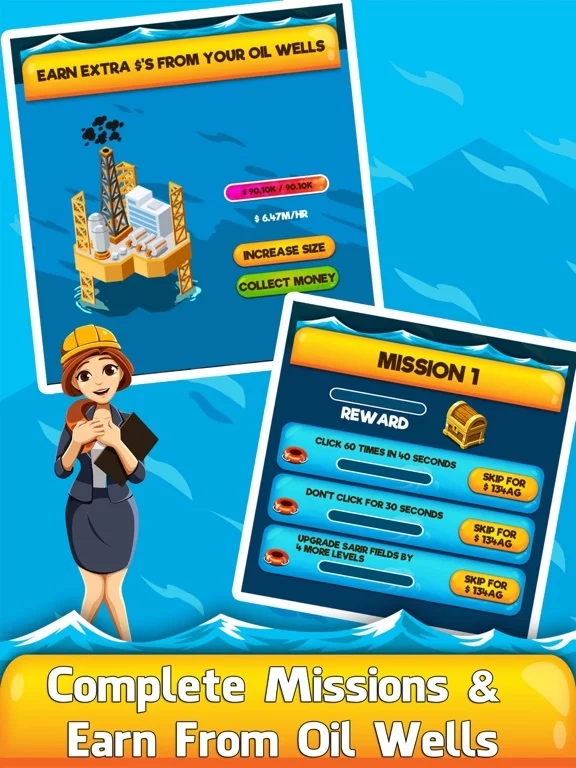 Изображение игры: Oil Tycoon 2 -Gold Clicker Inc