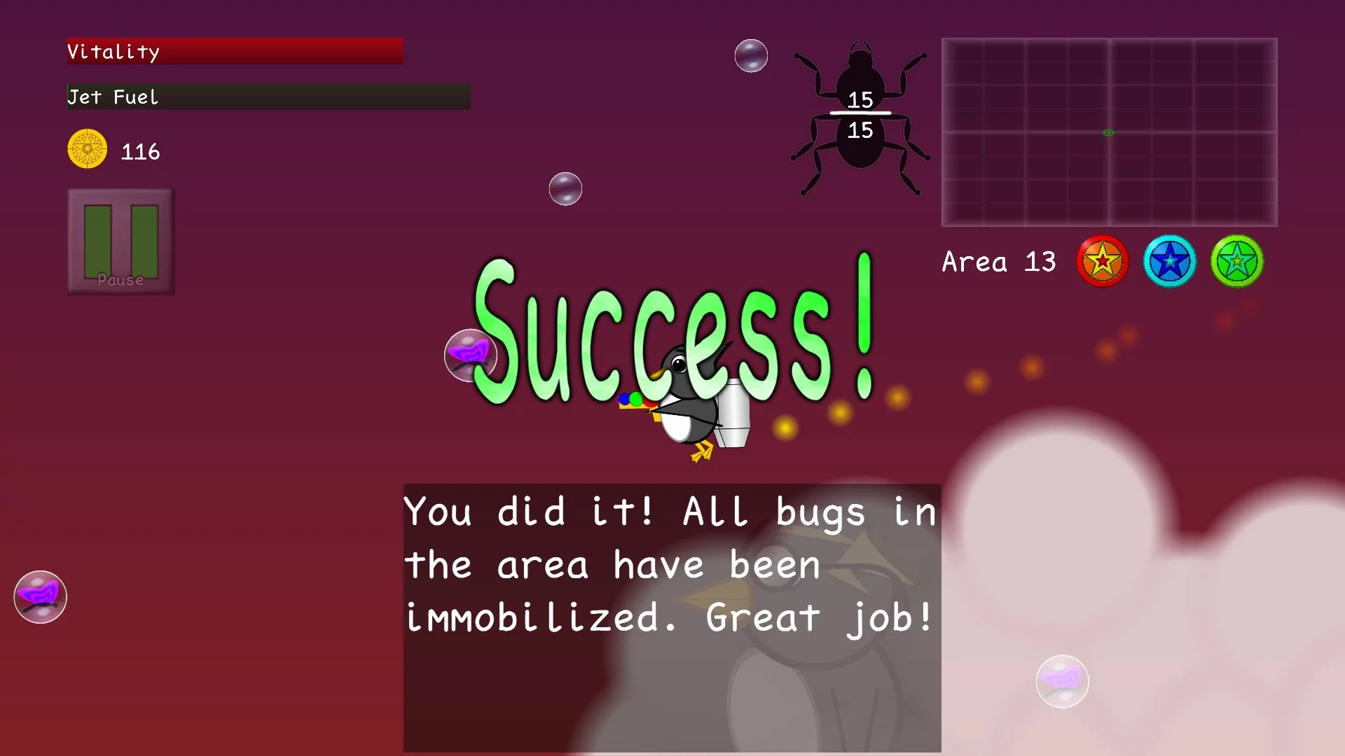 Изображение игры: Penguins vs. Bugs
