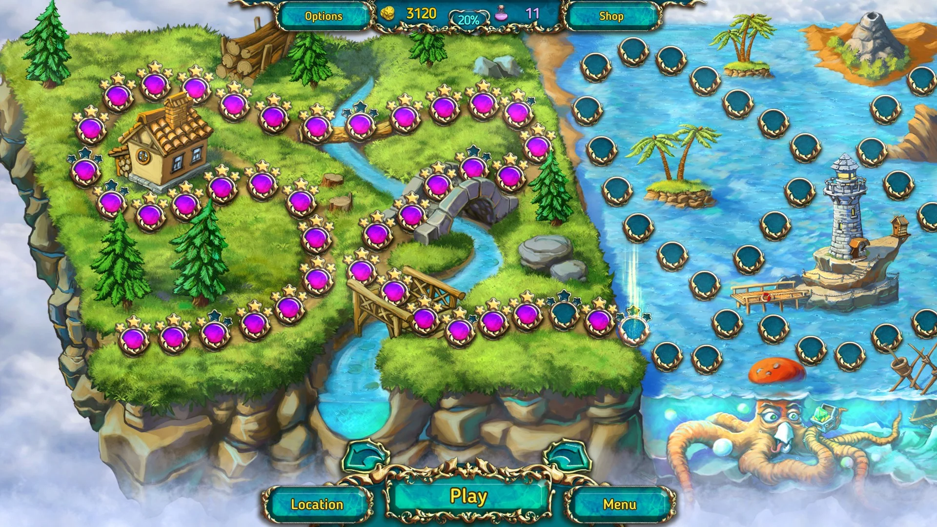 Изображение игры: Dreamland Solitaire