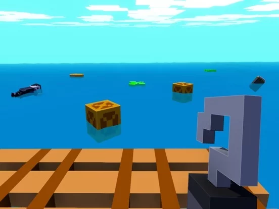 Изображение игры: Zombie Raft 3D