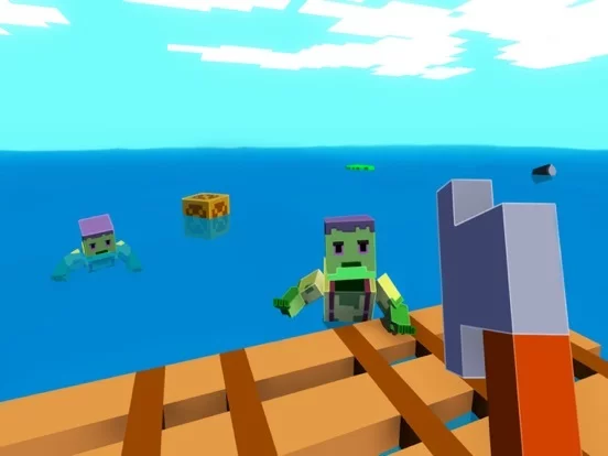 Изображение игры: Zombie Raft 3D
