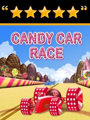 Изображение игры: Candy Car Race - Drive or Get Crush Racing