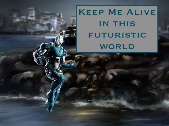 Изображение игры: Iron Runner Robot