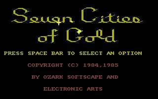 Изображение игры: The Seven Cities of Gold (1984)