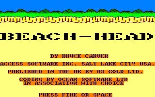 Изображение игры: Beach Head