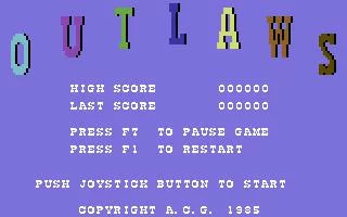 Изображение игры: Outlaws (1985)
