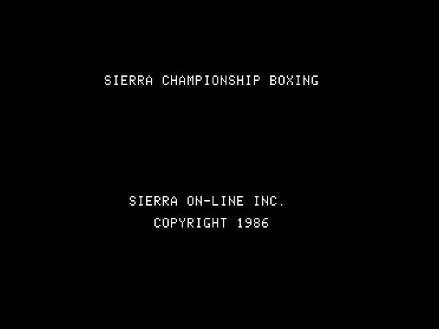 Изображение игры: Sierra Championship Boxing