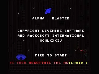 Изображение игры: Alpha Blaster