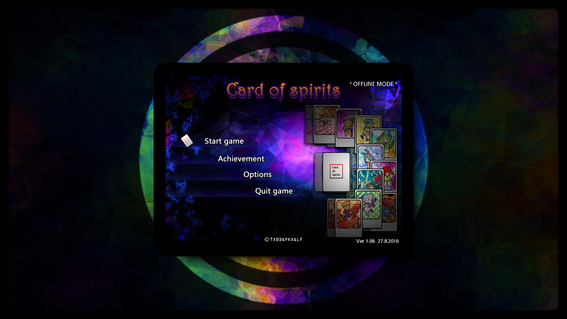 Изображение игры: Card of spirits