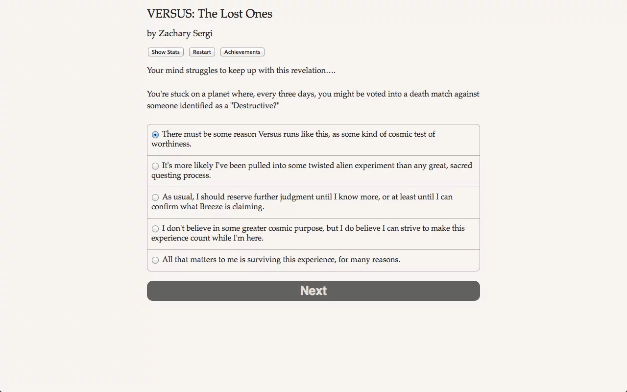 Изображение игры: VERSUS: The Lost Ones
