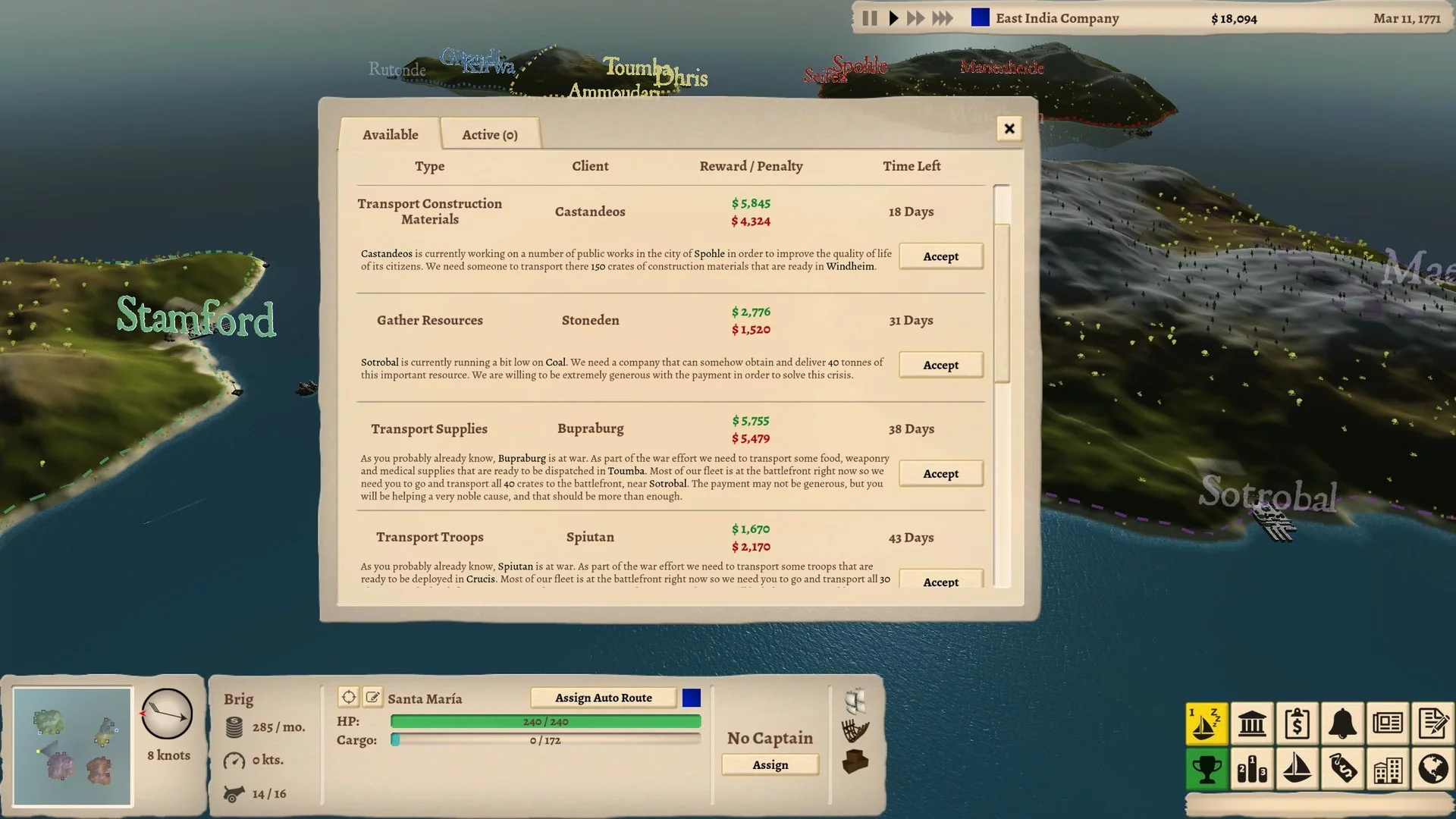 Изображение игры: Winds Of Trade