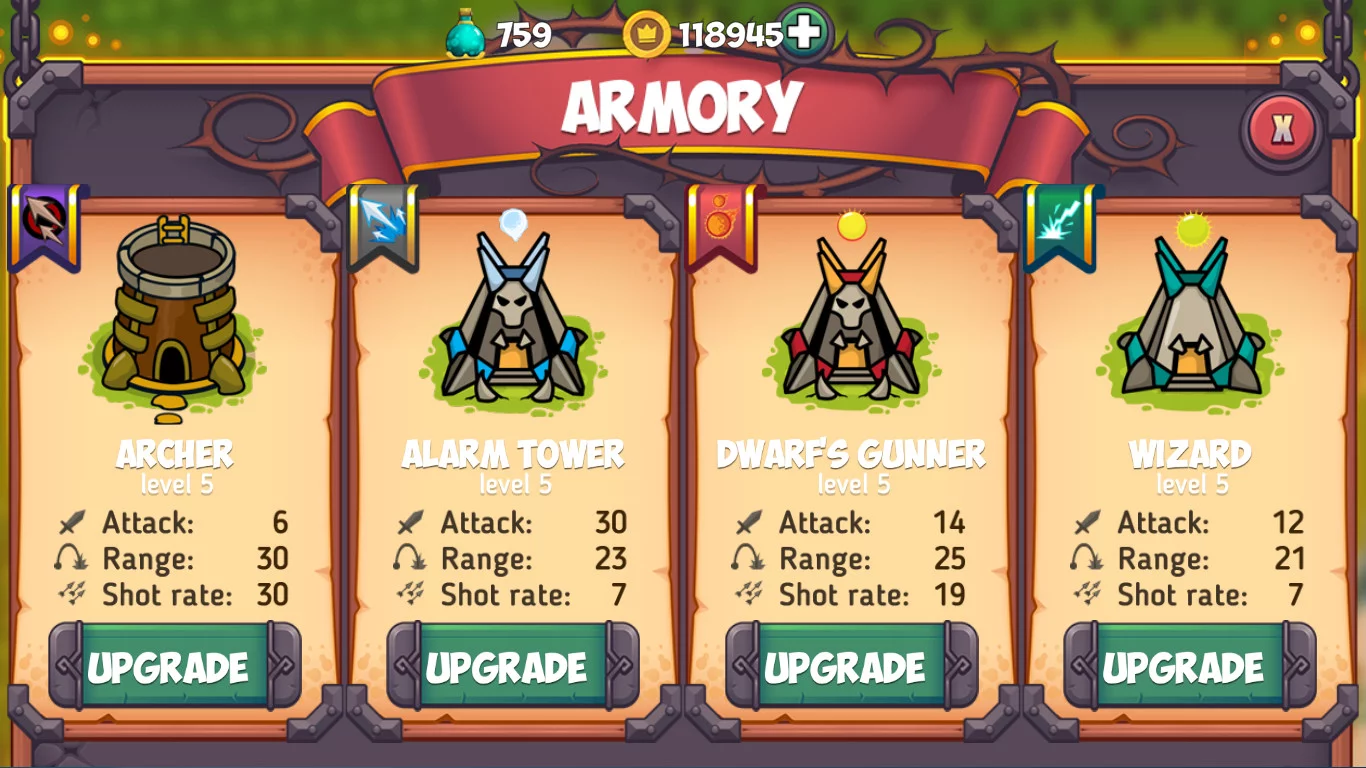 Изображение игры: Tower Defense - Fantasy Legends Tower Game