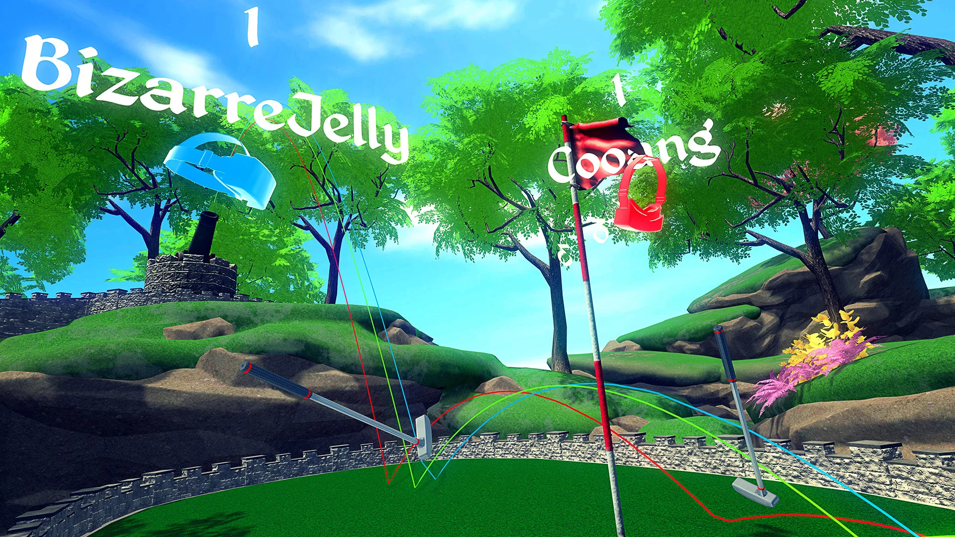 Изображение игры: Cloudlands: VR Minigolf
