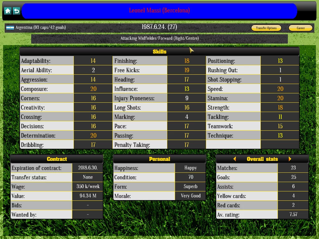 Изображение игры: Global Soccer Manager