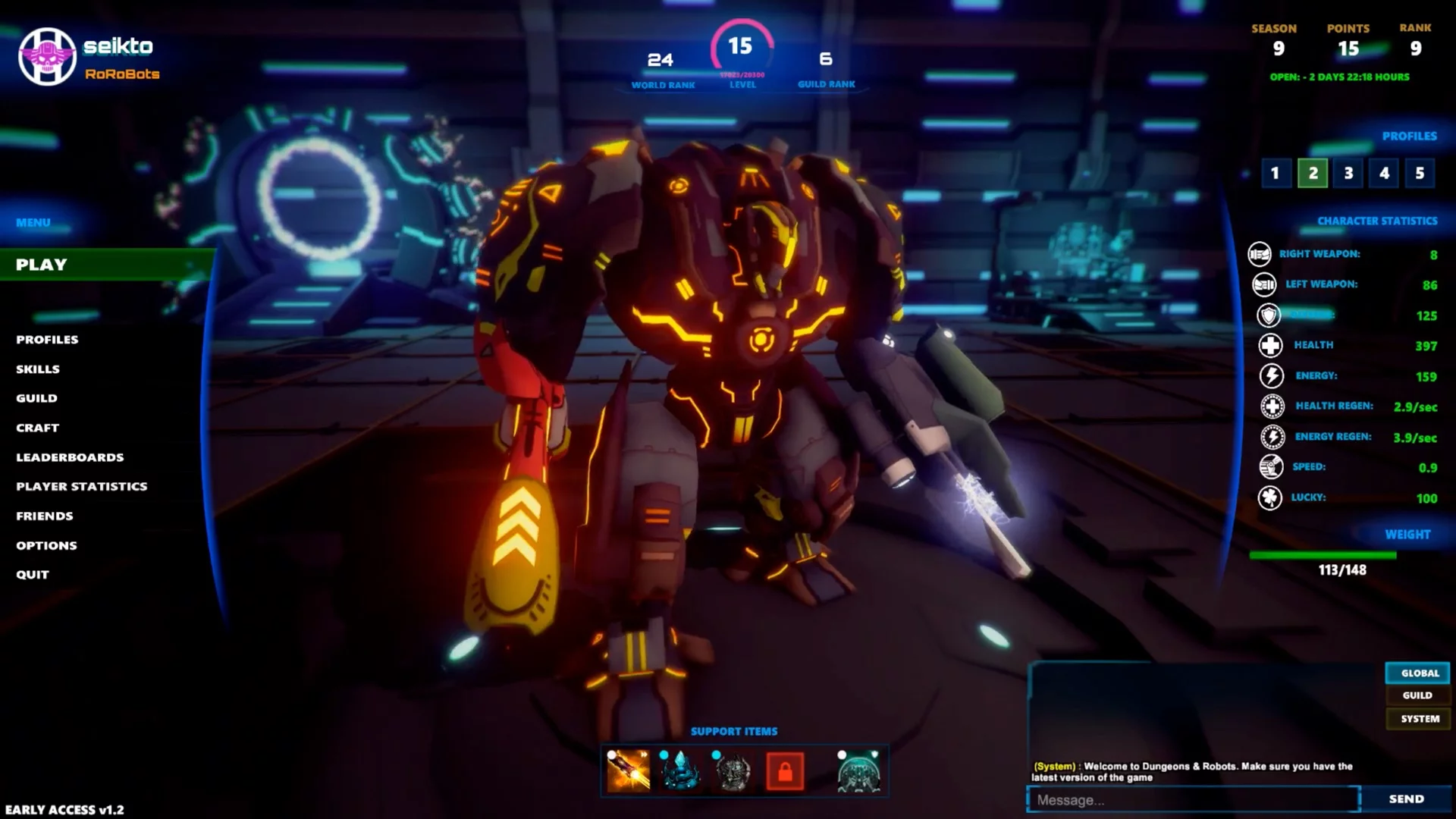 Изображение игры: Dungeons and Robots