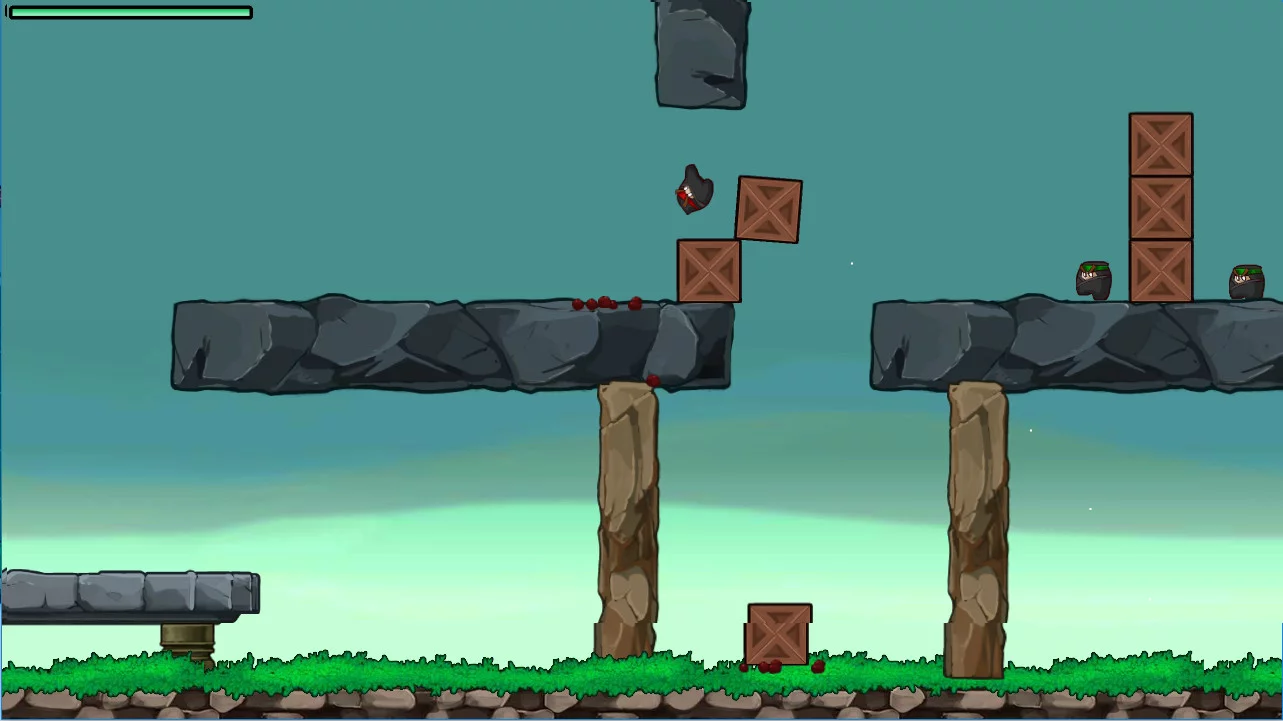 Изображение игры: Super Spring Ninja